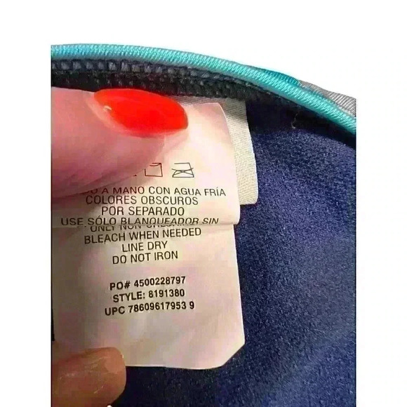 Speedo Women's Laser Stripe Recordbreaker Performance Swimsuit Scuba Blue 30‎ - Picture 9 of 10